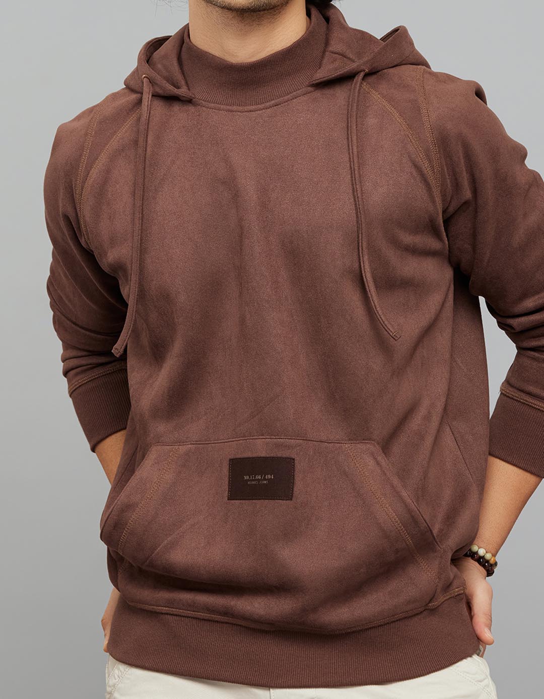 Brown Full Sleeves Hoodie